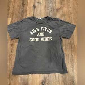 Graphic T-shirt Gray Large Tee